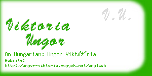 viktoria ungor business card